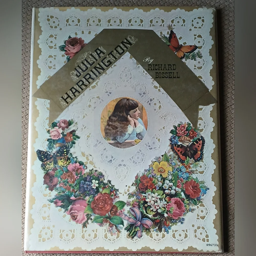 Winebago IOWA 1913  Julia Harrington Book with Floral and Butterfly Design